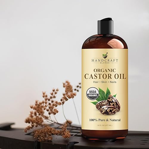 Miniatura 7 de Handcraft Blends Rich Care Set: Aceite de ricino orgánico y aceite de almendra de albaricoque (2 x 16 onzas líquidas) - 100% puro y natural -