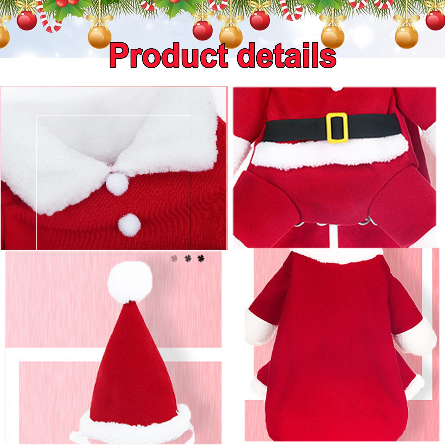 Regalo Natalizio Pet Vestito Di Natale Per Cane E Gatto Costume