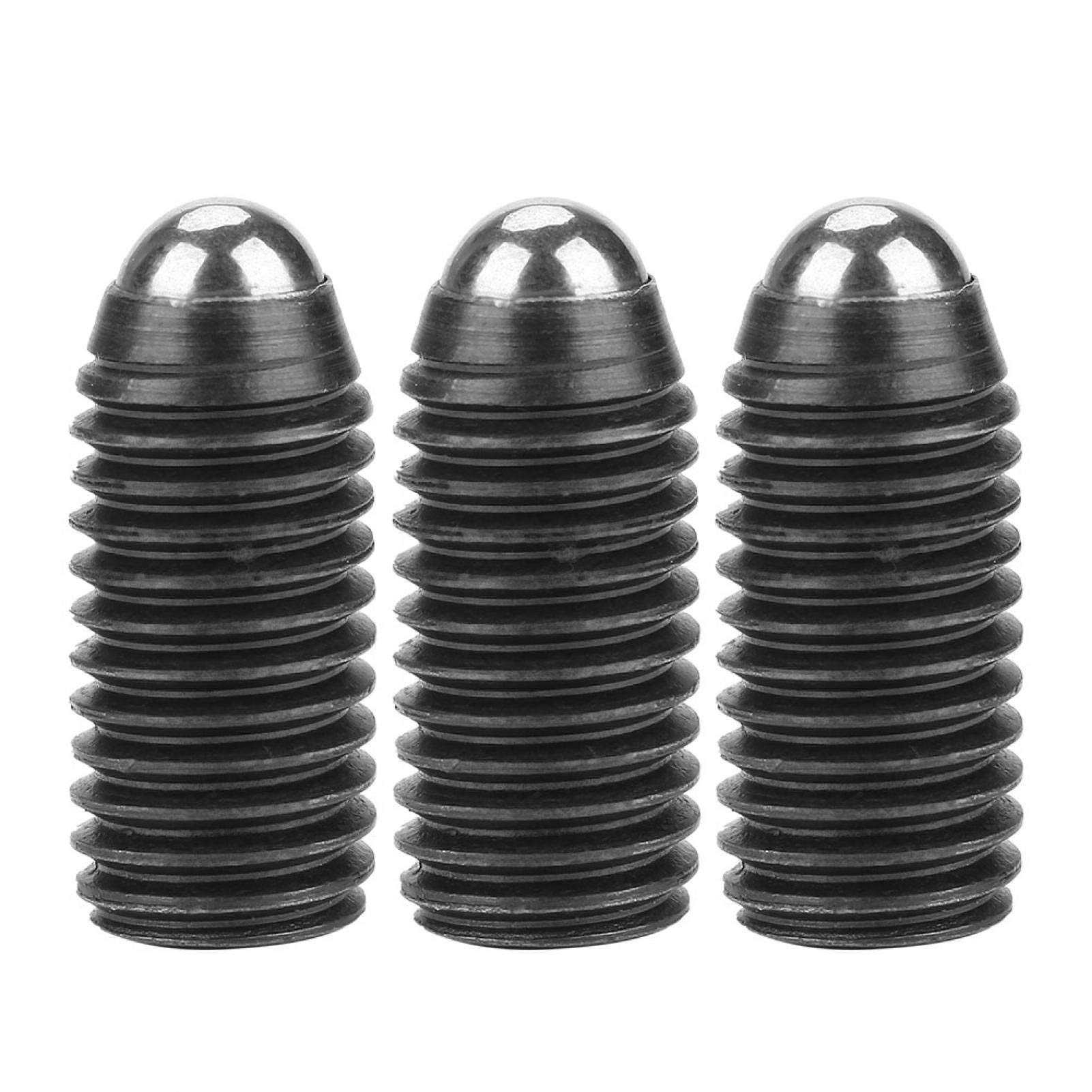 10pcs M12 Screw Thread Hex Socket Carbon Steel Ball Spring Plungers Set Sturdy and Durable(M12*25(10PCS))