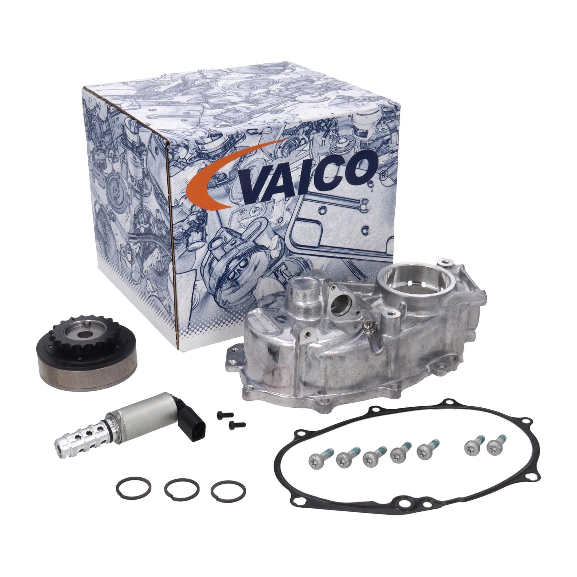 VAICO V10-6695 NOCKENWELLENVERSTELLER STEUERGEHÄUSE SATZ AUSLASS PASSEND FÜR 2.0 TFSI GTI RS EXPERT KIT+ | V10-6695 passend für A3 A4 Skod