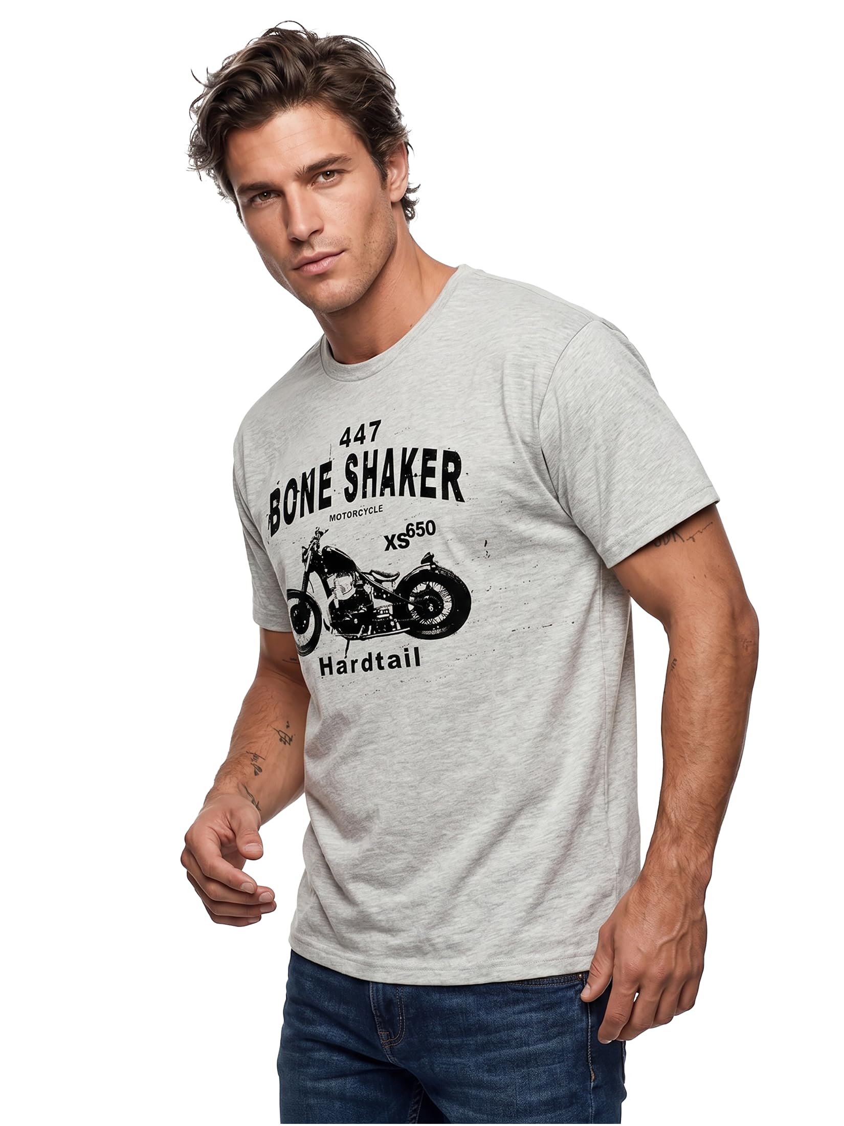 MAKAYA Bobber XS650 Biker T-Shirt - Maglietta Moto Chopper