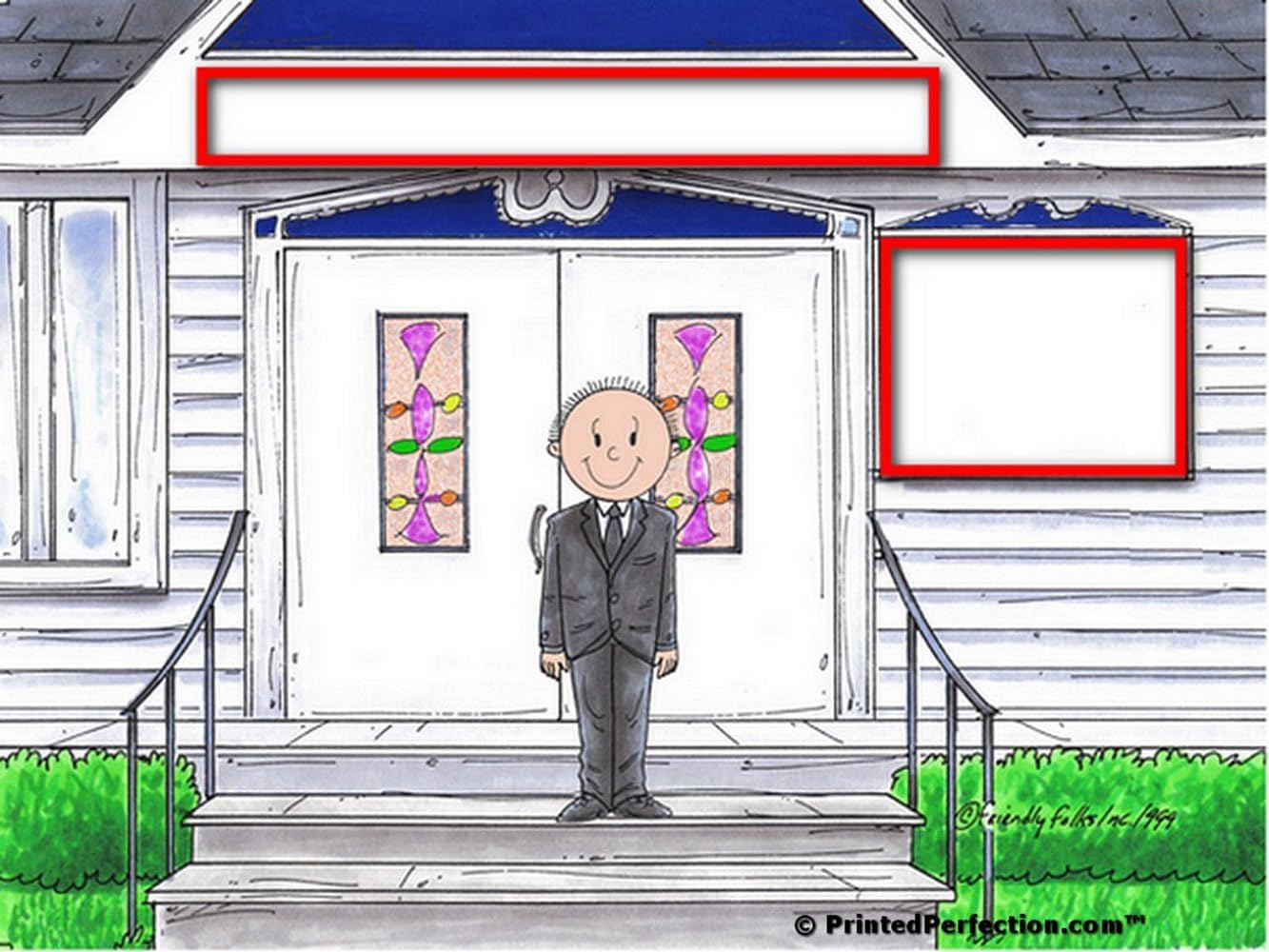 PrintedPerfection.com Personalized Funeral Director - Male Snow Globe Gift