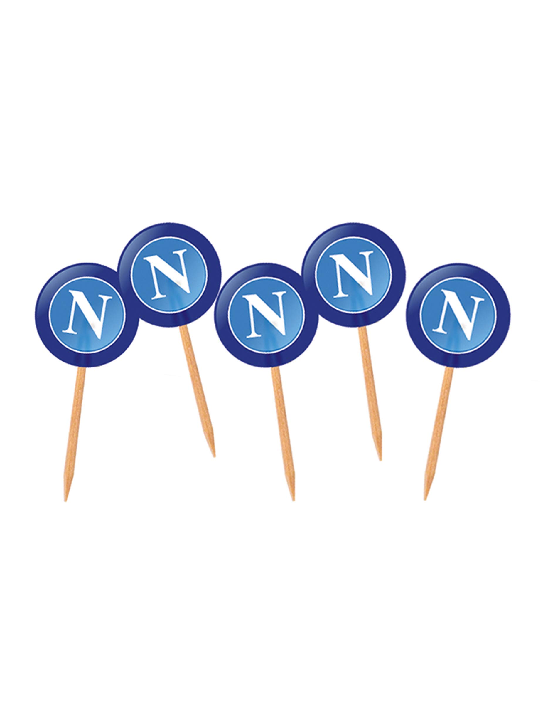 50 bandierine aperitivo per festa Logo Napoli - Licenza Ufficiale SSC Napoli 66033