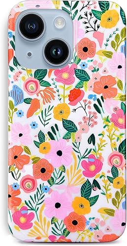 J.west Funda compatible con iPhone 14, suave, a prueba de golpes, bonita funda protectora floral para mujer, diseño de patrĂłn de flores de jardĂn, J.west Funda compatible con iPhone 14, suave, a prueba de golpes, bonita funda protectora floral para mujer, diseño de patrĂłn de flores de jardĂn,