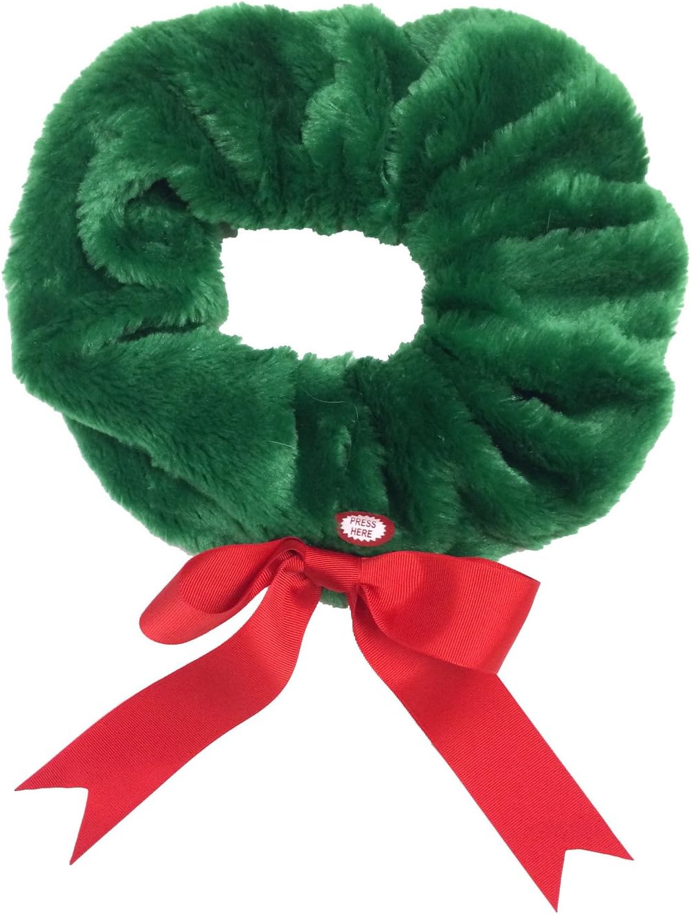 Outward Hound Kyjen 2969 LED Wreath Christmas Collar Holiday Accessory for Dogs, Medium, Green