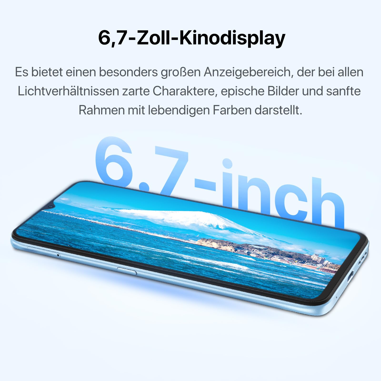 UMIDIGI F3S Android Smartphone Ohne Vertrag,6GB + 128GB Handy ohne
