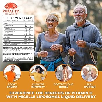 Amazon.com: PURALITY HEALTH Vitamin D3 with K2 Liquid Supplement