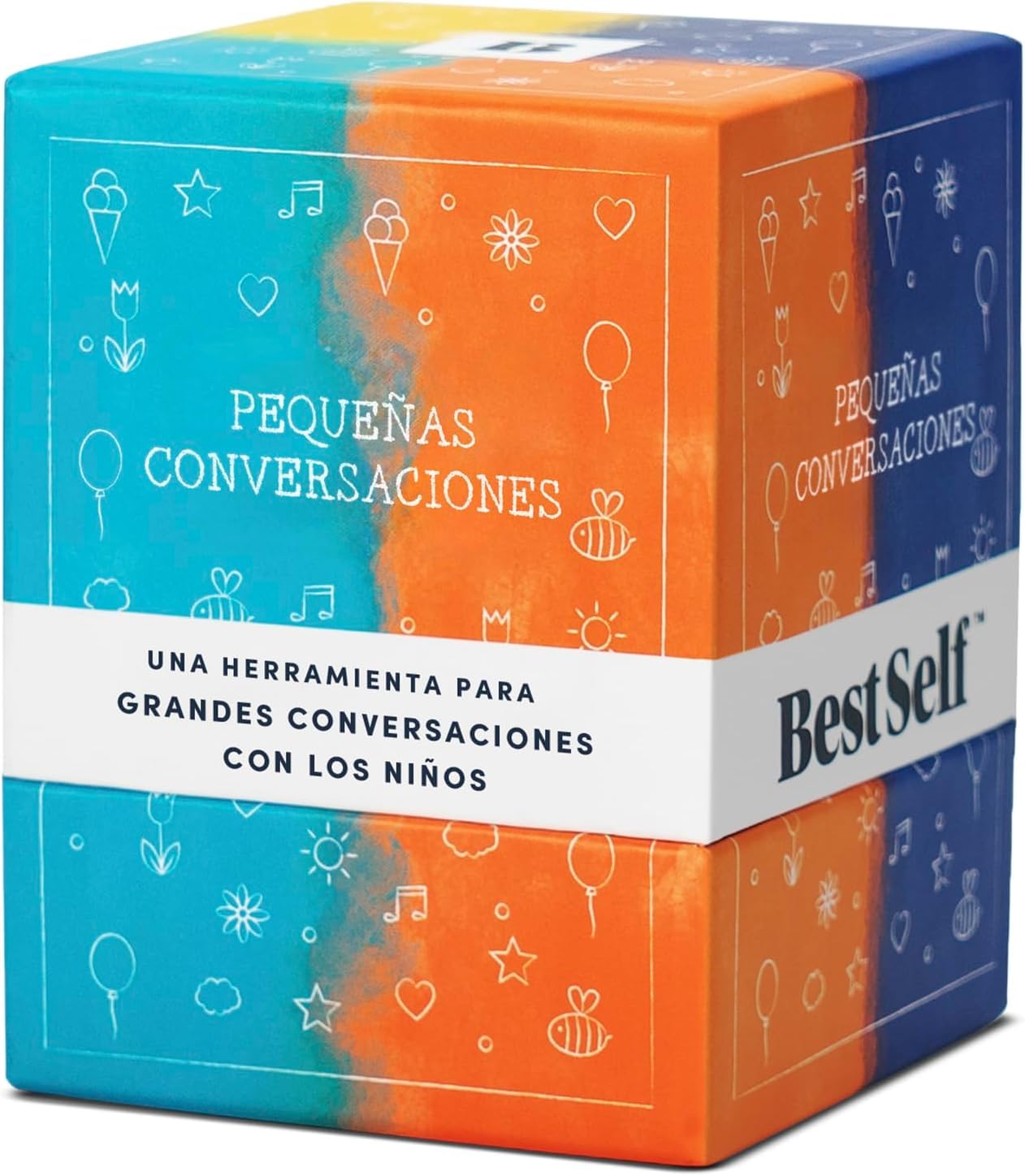 BestSelf Pequeñas Conversaciones – Cartes de conversation espagnoles Little Talk – 150 invites, idéales pour les jeux de thérapie, les activités de compétences sociales et les conversations amusantes