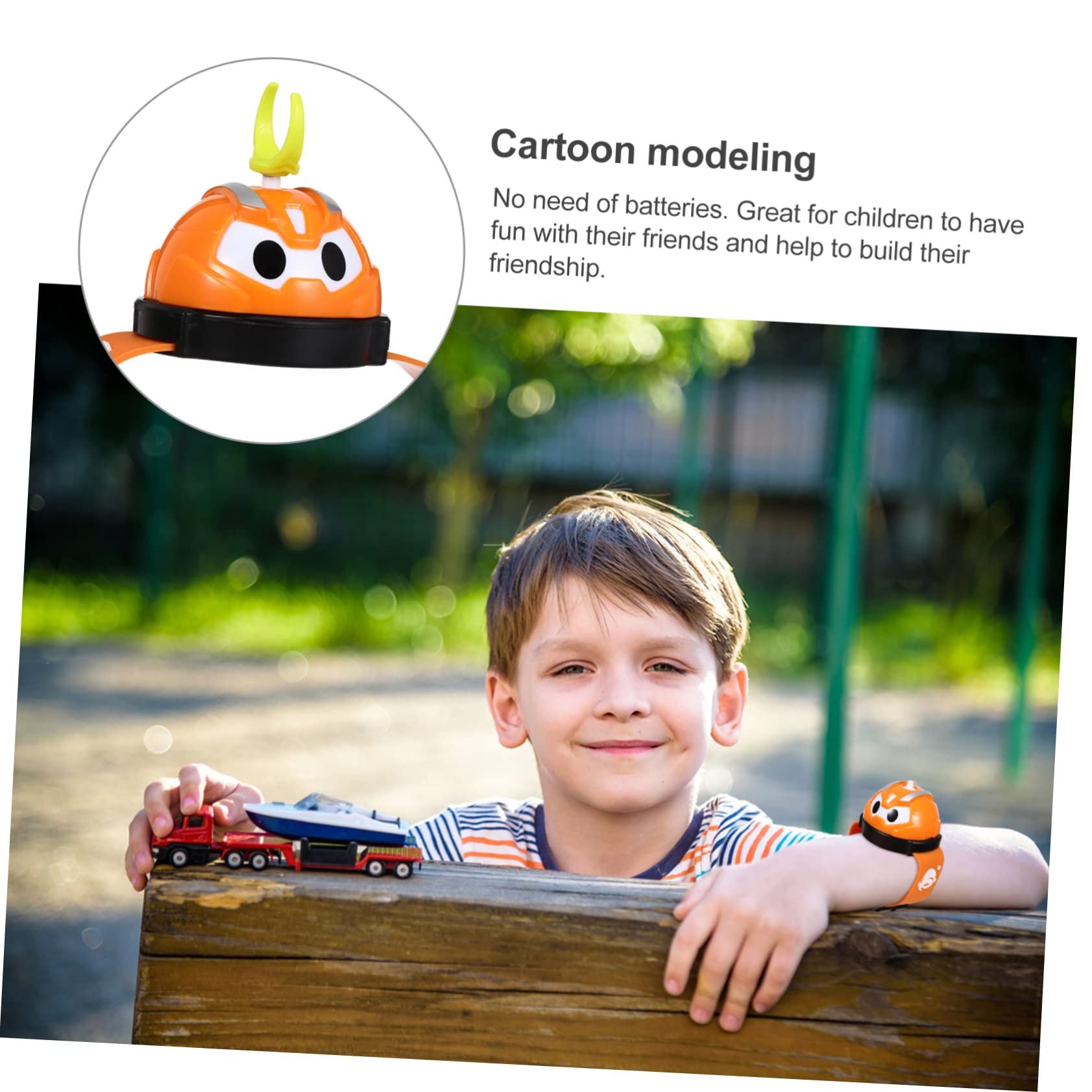 Milisten Spinning Top for Gyroscope Educational Car Gyro Educational Play Party Supplies Plastic Orange