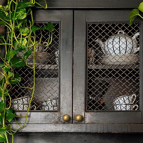 Miniatura 6 de Juego de 12 pomos redondos de latón antiguo para gabinete, accesorios retro y minimalistas para mejorar el hogar con estilo, 1 pulgada de diámetro