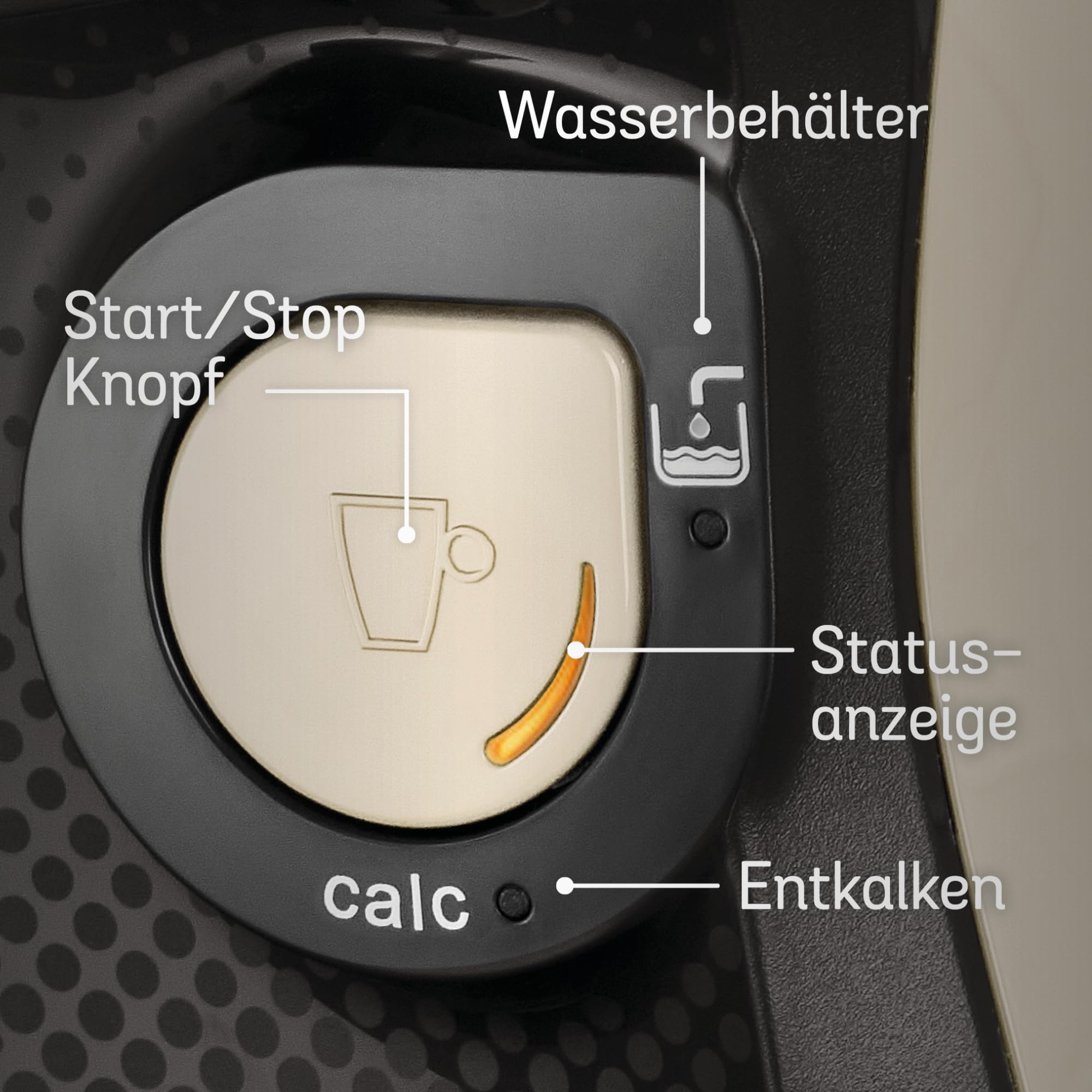 Bosch Tassimo happy friendly Kapselmaschine TAS107E, über 70 Getränke, geeignet für alle Tassen, Abschaltautomatik, nachhaltig, perfekt dosiert, platzsparend, 1400 W, creme/schwarz