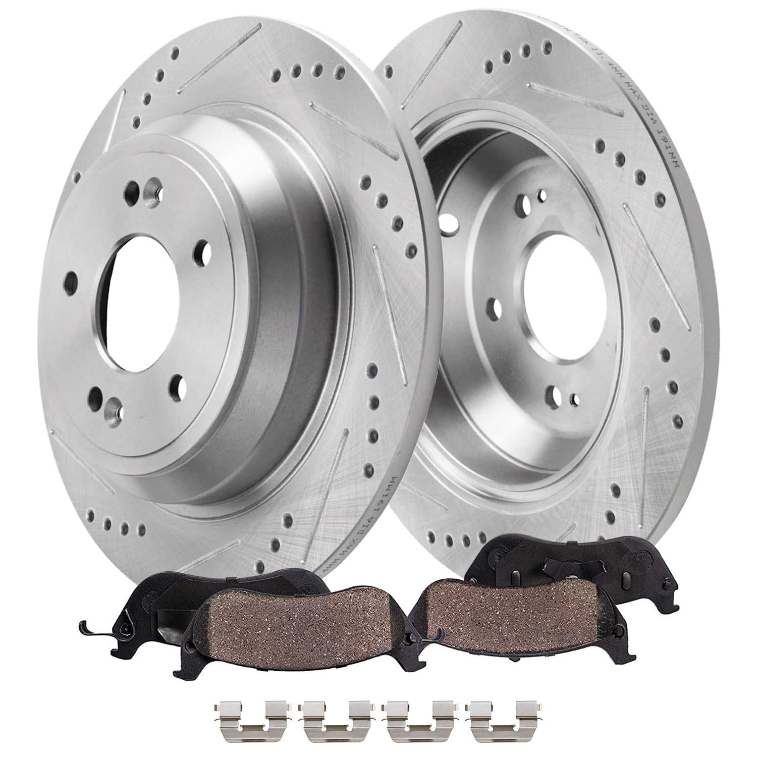 Detroit Axle - Rear Brake Kit for 2010-2017 Hyundai Genesis Kia K900