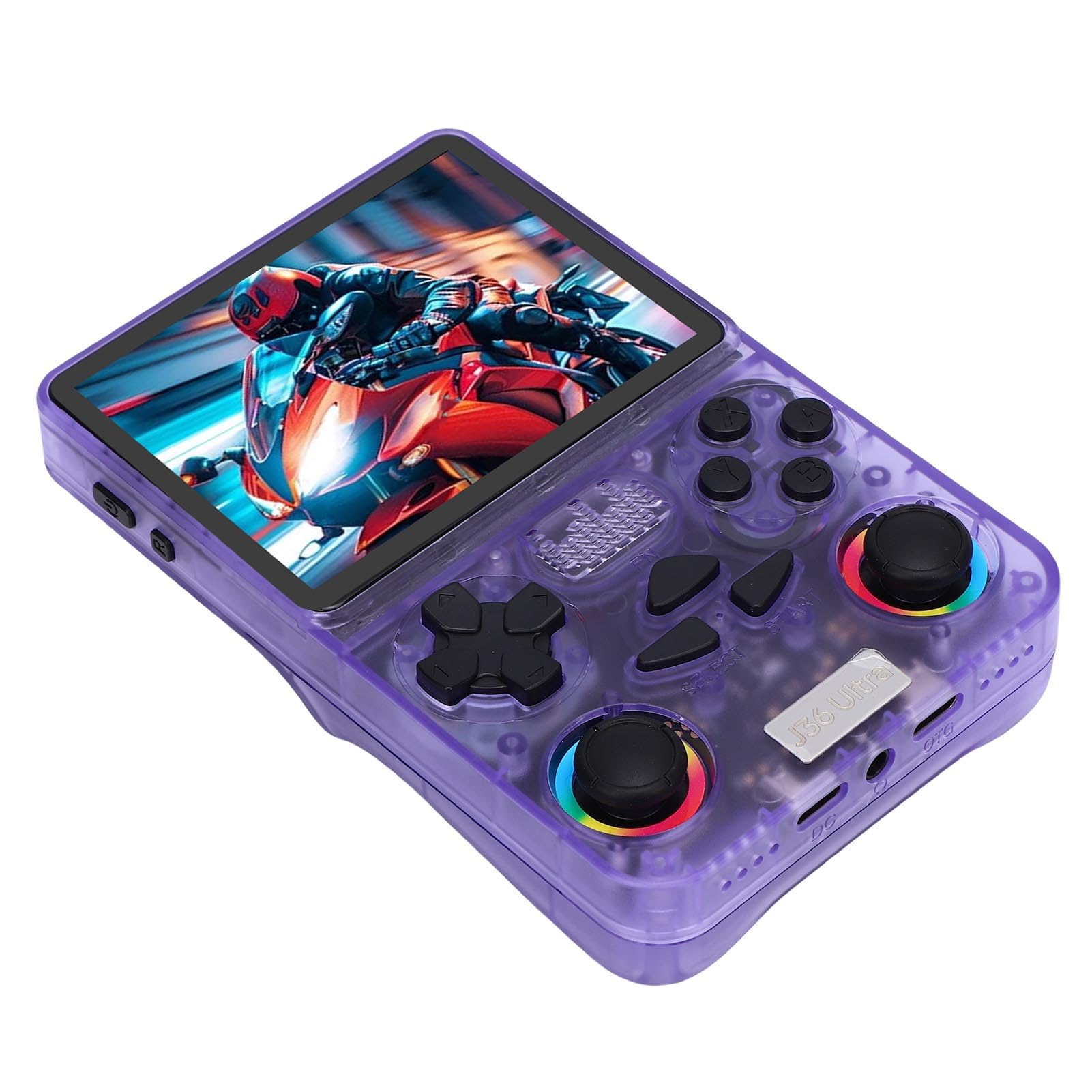 Aramox Retro-Handspielkonsole ABS Tragbare Videospielkonsole 3,5 Zoll 640 X 480 Bildschirm 30000 Vorinstallierte Spiele 64G-Karte 3000 MAh für Reisen Pendeln Tägliches Spielen