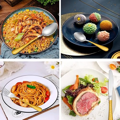 Miniatura 3 de Silverware Set,24-Piece Cutlery Set for 6 Including Knife Fork Spoon and Storage Box,Mirror Polished Dishwasher Safe Home Restaurant