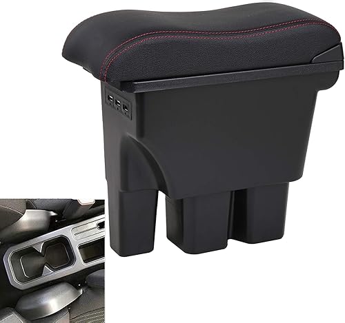 Miniatura 10 de YJYWZH Caja de reposabrazos de doble capa para Suzuki Jimny 2019 2020 2021 2022 consola central de almacenamiento interior de automóvil con 3