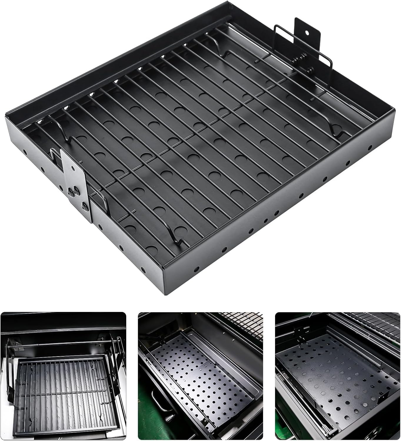 GRISUN Verstellbarer Kohlekorb 38-71 cm für 47183T-21 PS9900 HC4518L PS9500 8500 6800 6500 SH19030119 SH19030219 SH9916 Ersatzteile