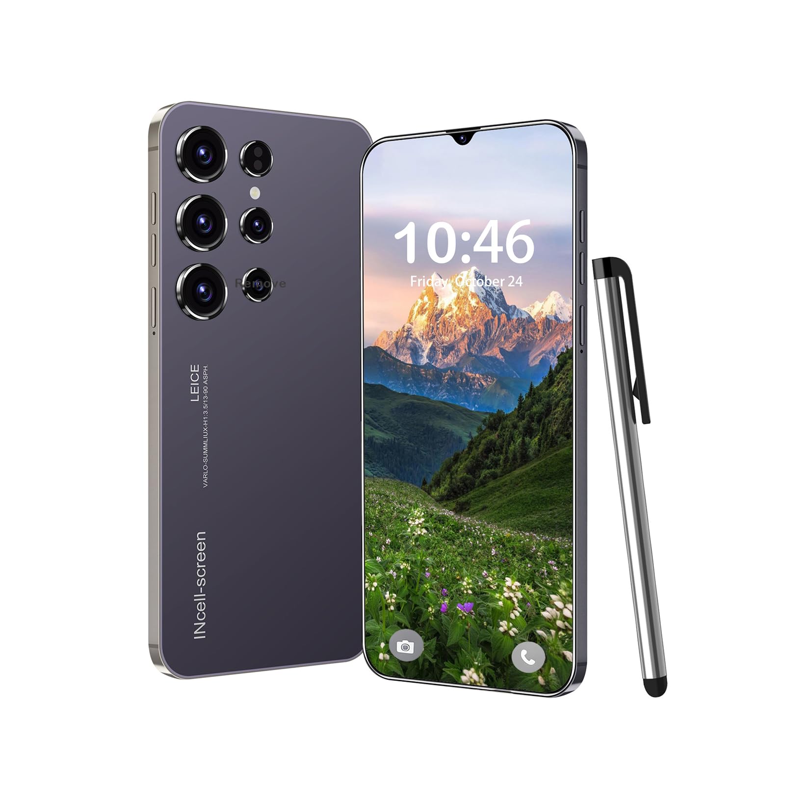 C24 Ultra 5G Unlocked Phones,128GB+4GB Cell Phone,6.3" HD Smartphone | Android 14/6800mAh/90Hz FHD+ Screen 72MP Camera/Dual SIM/Face ID/GPS/Comes with a stylus