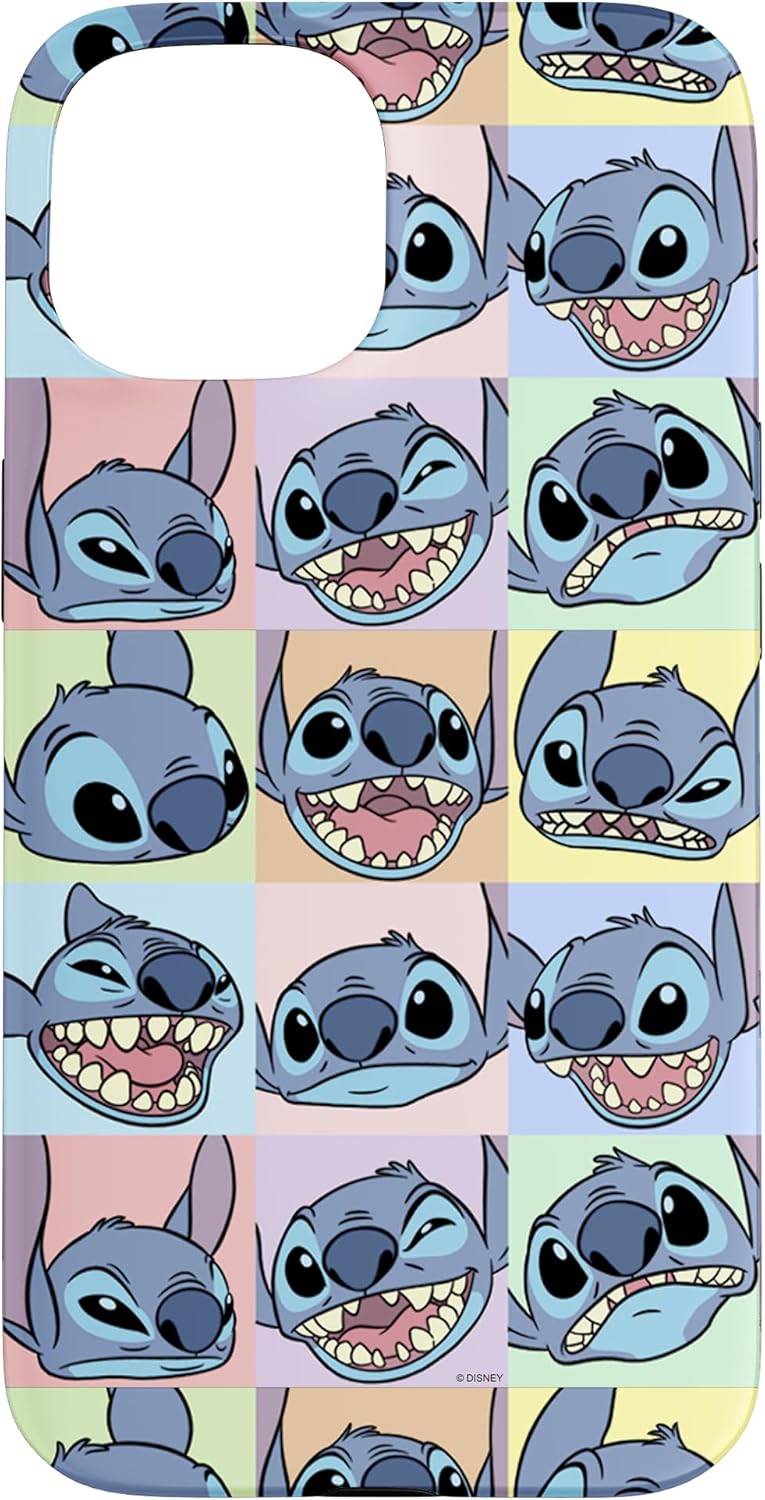 Disney Lilo & Stitch Many Faces of Stitch Pop Art Case for iPhone 14 Pro Max
