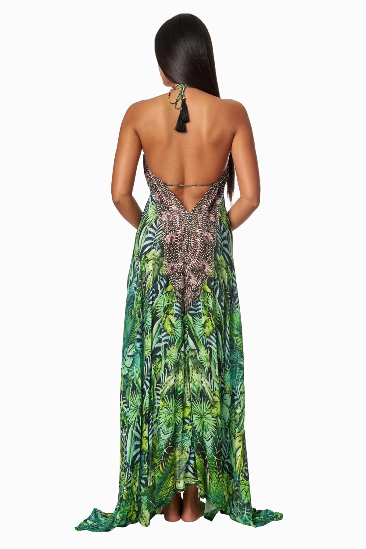 chinese dress ladies Hippie Backless Halter Maxi Dress by La Moda main image 0