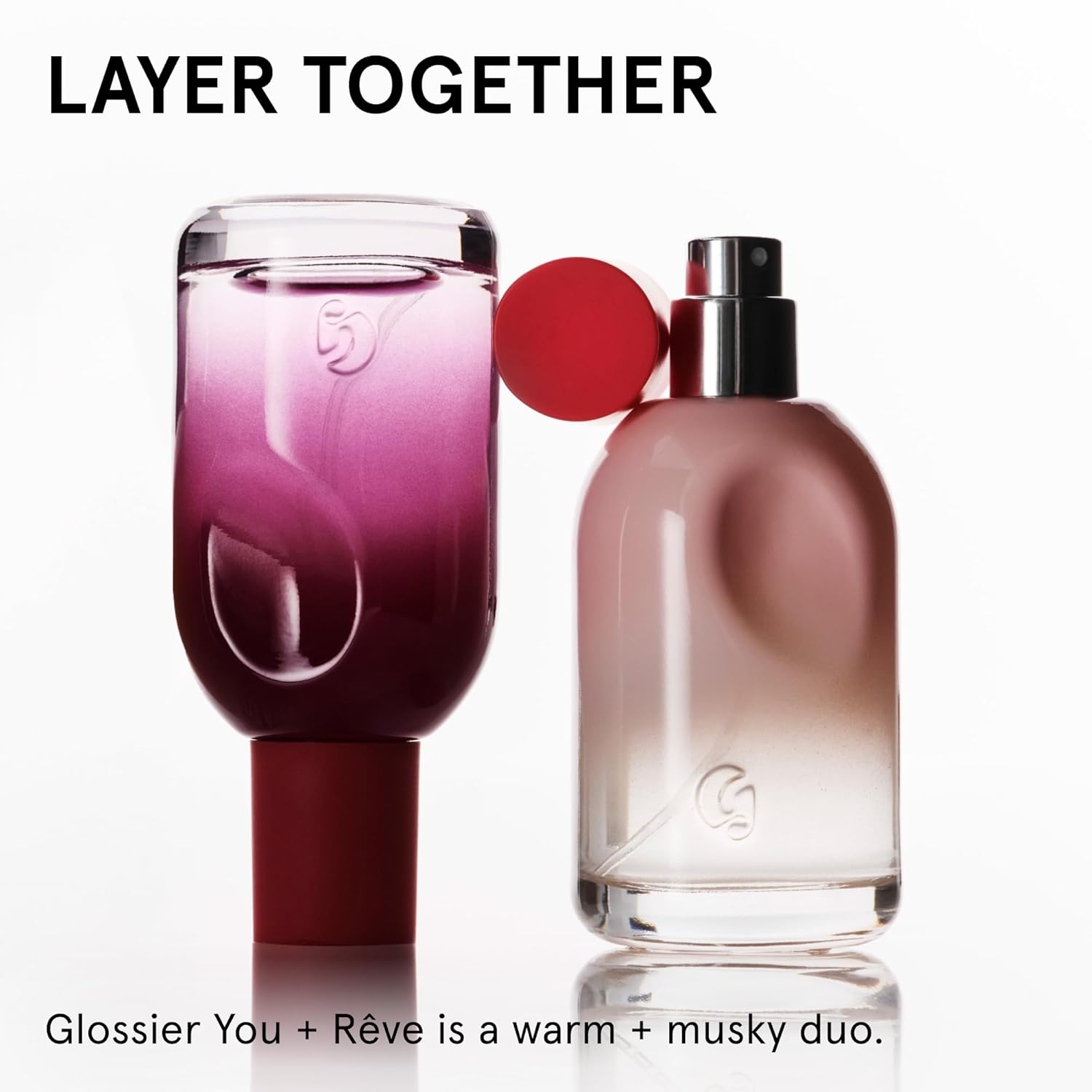 Glossier You Rêve Eau de Parfum - Unisex Fragrance for Men & Women, Skin-Scent Enhancer Smells Different on Everyone - Warm & Sweet Gourmand Perfume Buttercream, Plum Butter & Ambrox Base Notes, 50ml
