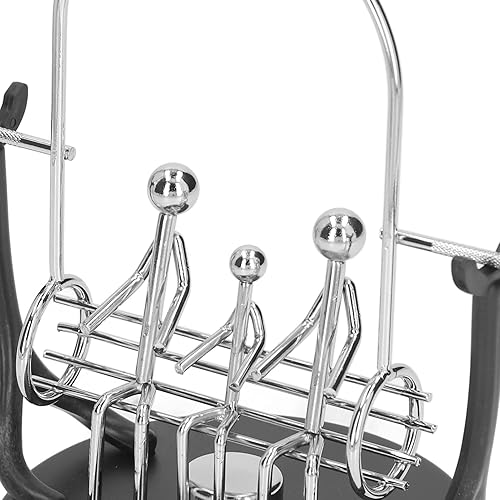 Miniatura 8 de Juguete de equilibrio artístico, juguete de equilibrio de robot de acero, juguete de equilibrio perpetuo de metal descompresivo, movimiento de