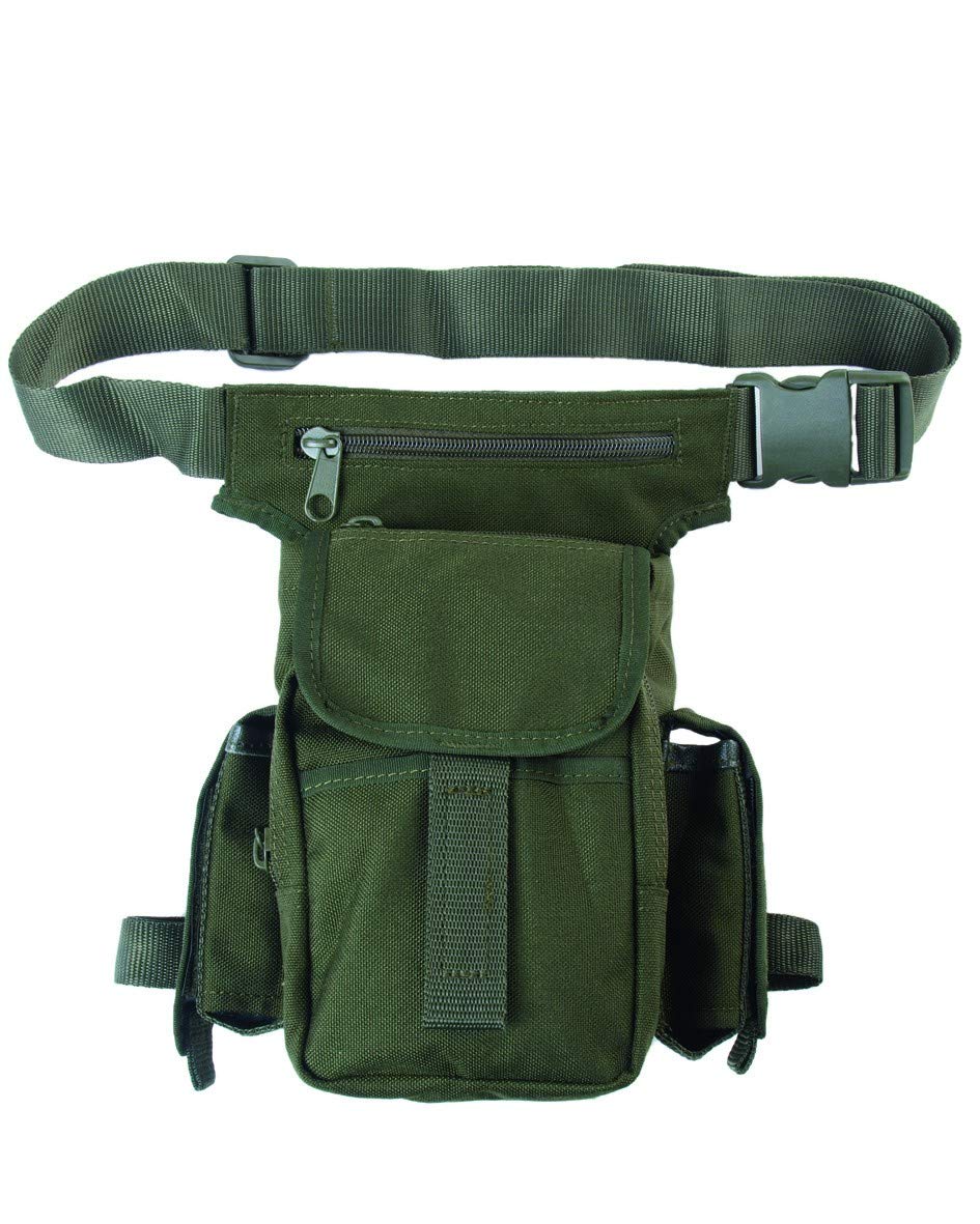 Miltec Unisex Adult Olive Thigh Bag, OD Green, One Size