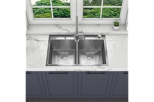 Sinber: Unparalleled Kitchen Transformation with Our 33 x 22 Double Bowl Drop-In Sink