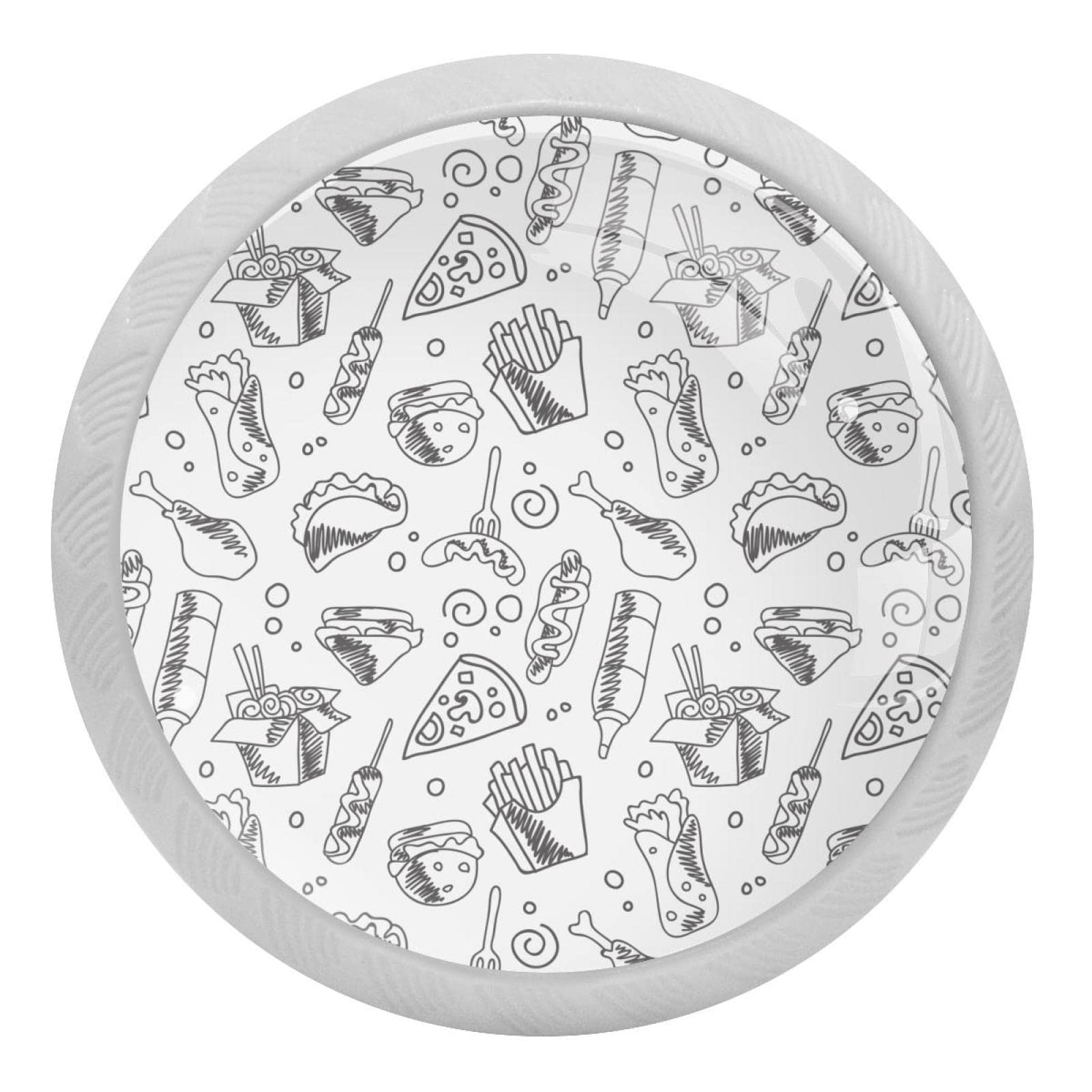 Poignées de tiroir de 3.5 cm visibles dans le noir pour placards de cuisine