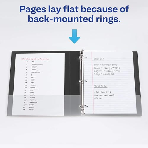 Miniatura 8 de Carpeta Avery resistente con anillos, Negro 1 pulgadas