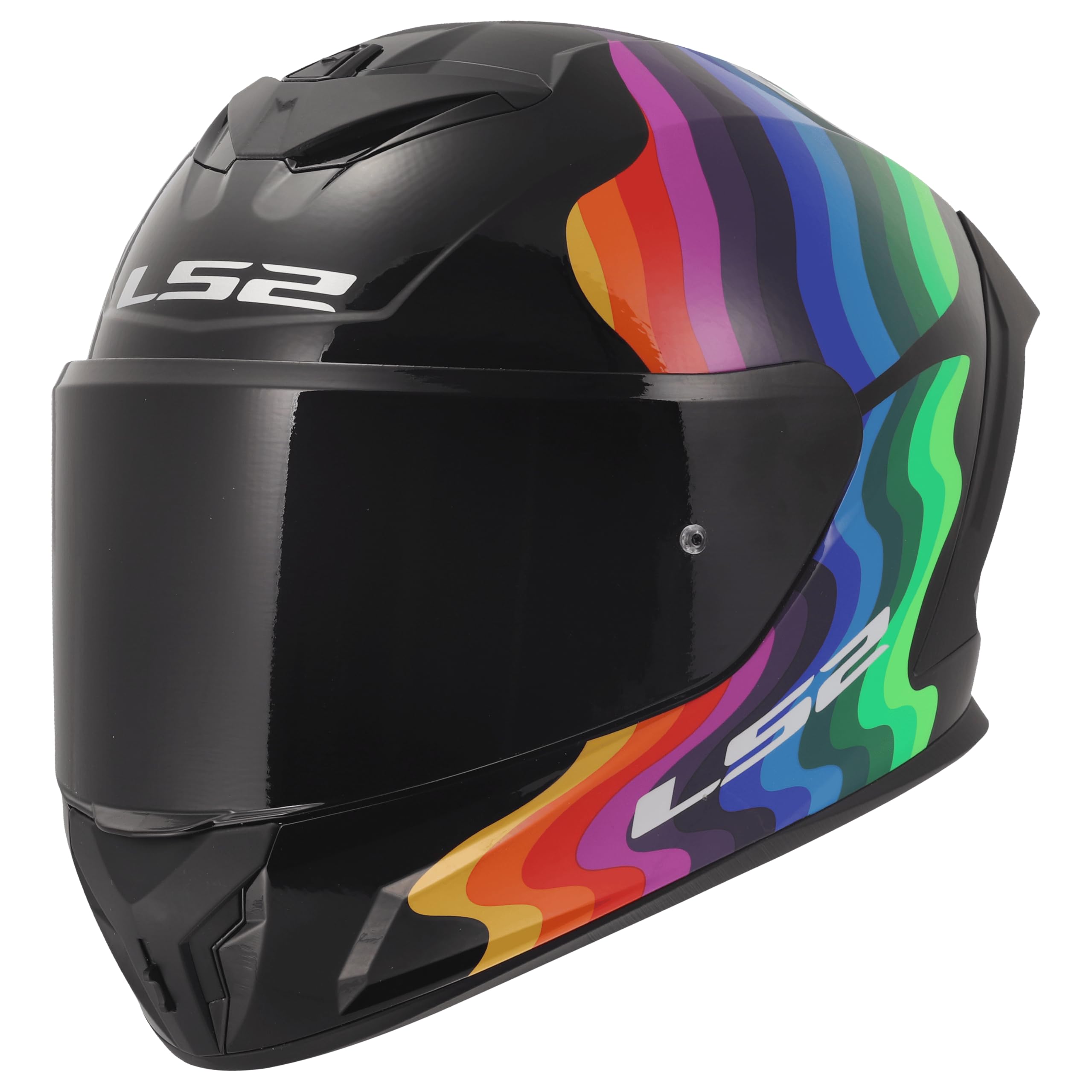 LS2, Casco Moto Integral RAPID III FLOW Black Multi, S