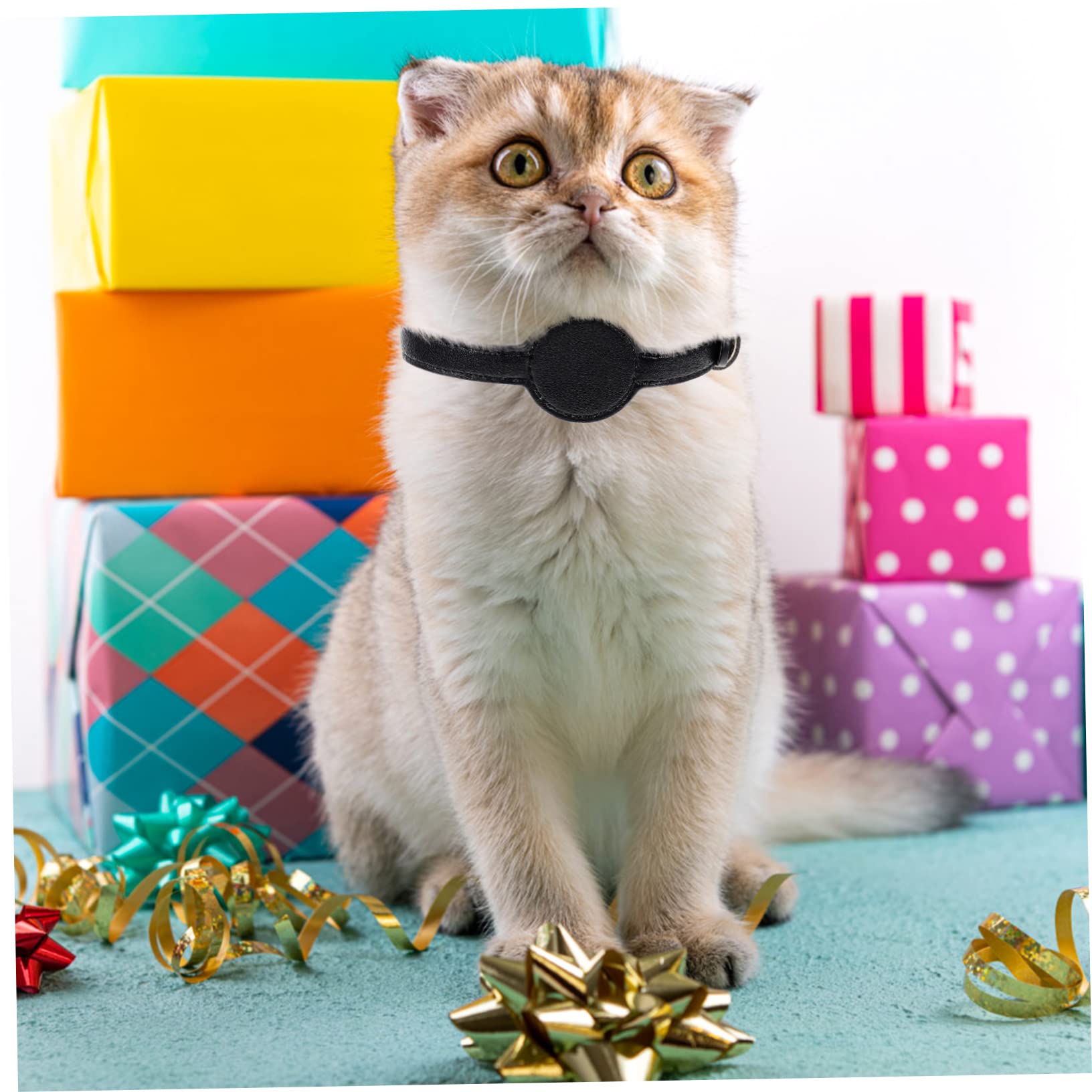 Sosoport 5stücke Praktisches Katzenhalsband Aus Pu Verstellbar Atmungsaktiv Hautfreundlich Für Haustiere Mit Sicherheitsdesign Für Komfort Und Schutz