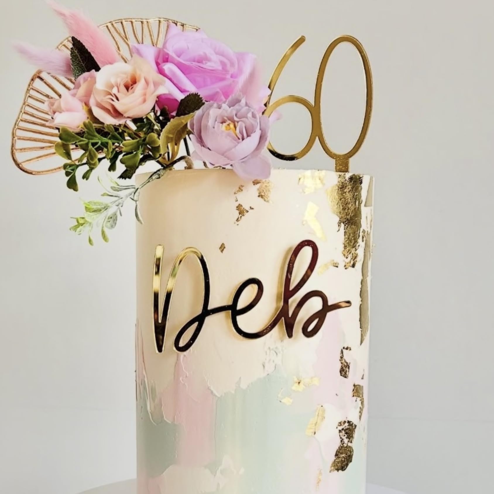Personalised Name Charm Cake Topper Multicoloured Acrylic Happy Birthday Wedding Anniversary Cake Topper Custom Acrylic Letters Cake Decoration Cake Charms Name Plate in font 2