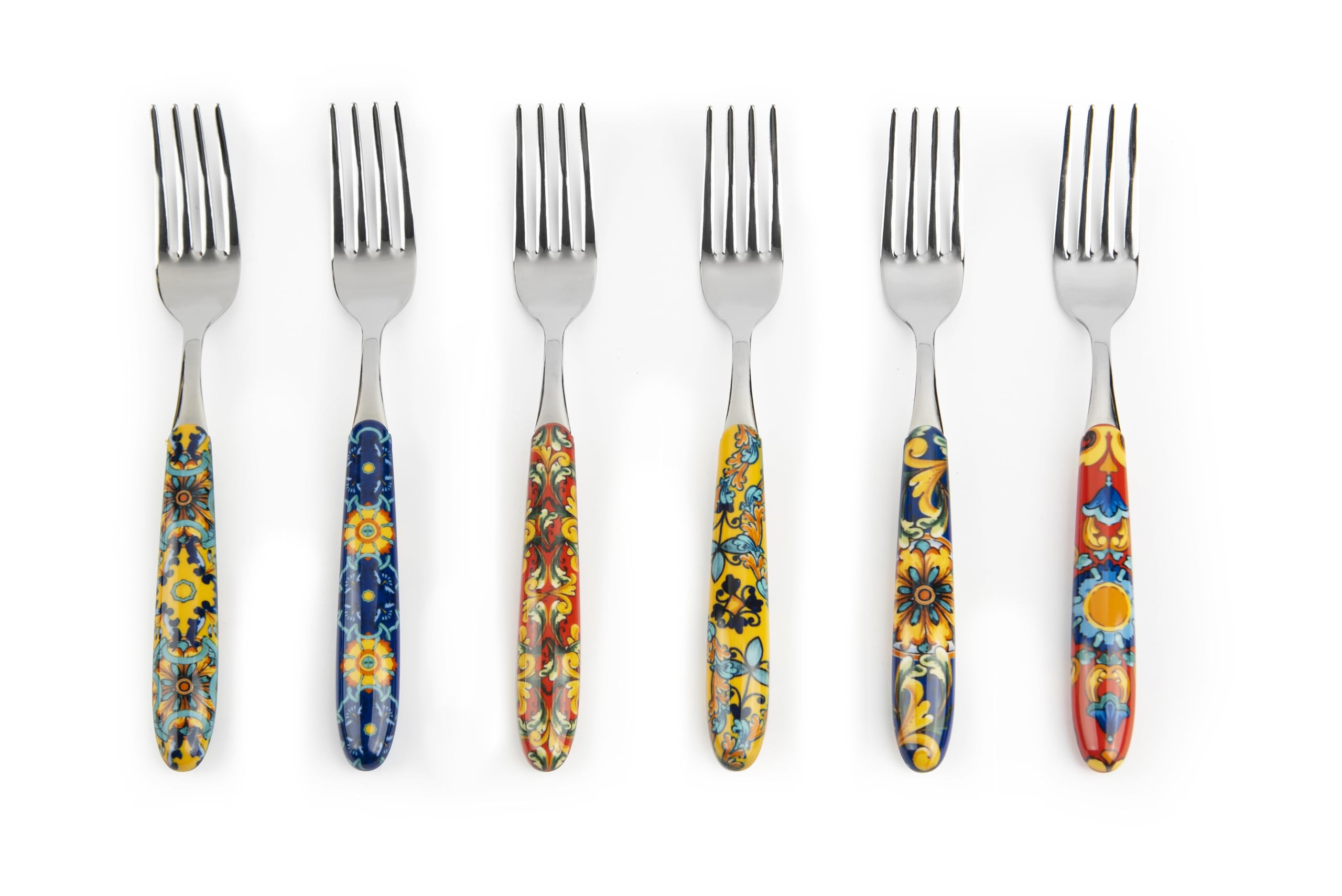 Excelsa Trinacria Besteck-Set, 24-teilig, Edelstahl, Griff aus Kunststoff