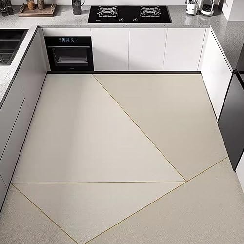 Tapete de cocina, antideslizante, tapete de escritorio cómodo de pie, impermeable, antideslizante, alfombras de cocina absorbentes para cocina,