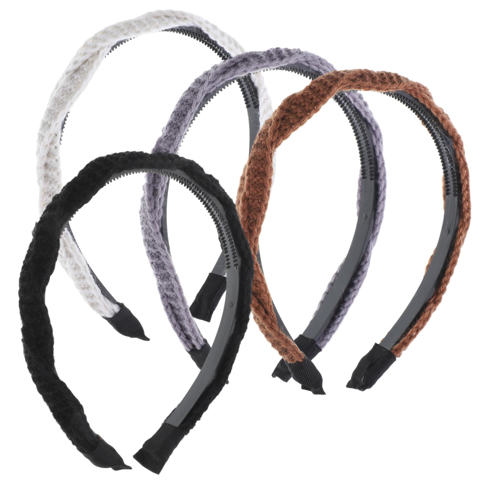 Baluue 16stücke Teiliges Geflochtener Haarbänder Für Damen Stilvolle Rutschfeste Gestrickte Haaraccessoires Schwarz Braun Und Beige Für Verschiedene Anlässe Und Looks