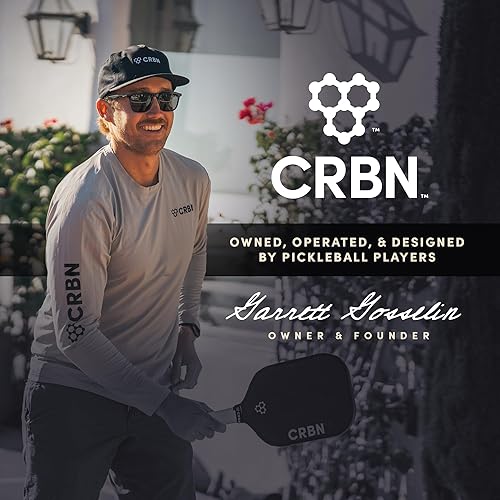 Miniatura 7 de CRBN Power Series Pickleball - Paleta de pickleball de fibra de carbono con bordes inyectados de espuma para puntos dulces expandidos