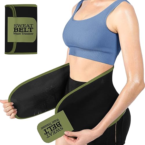 ZPP Entrenador de cintura para mujeres y hombres, banda de sudor de neopreno, cinturón reductor de cintura adelgazante para entrenamiento