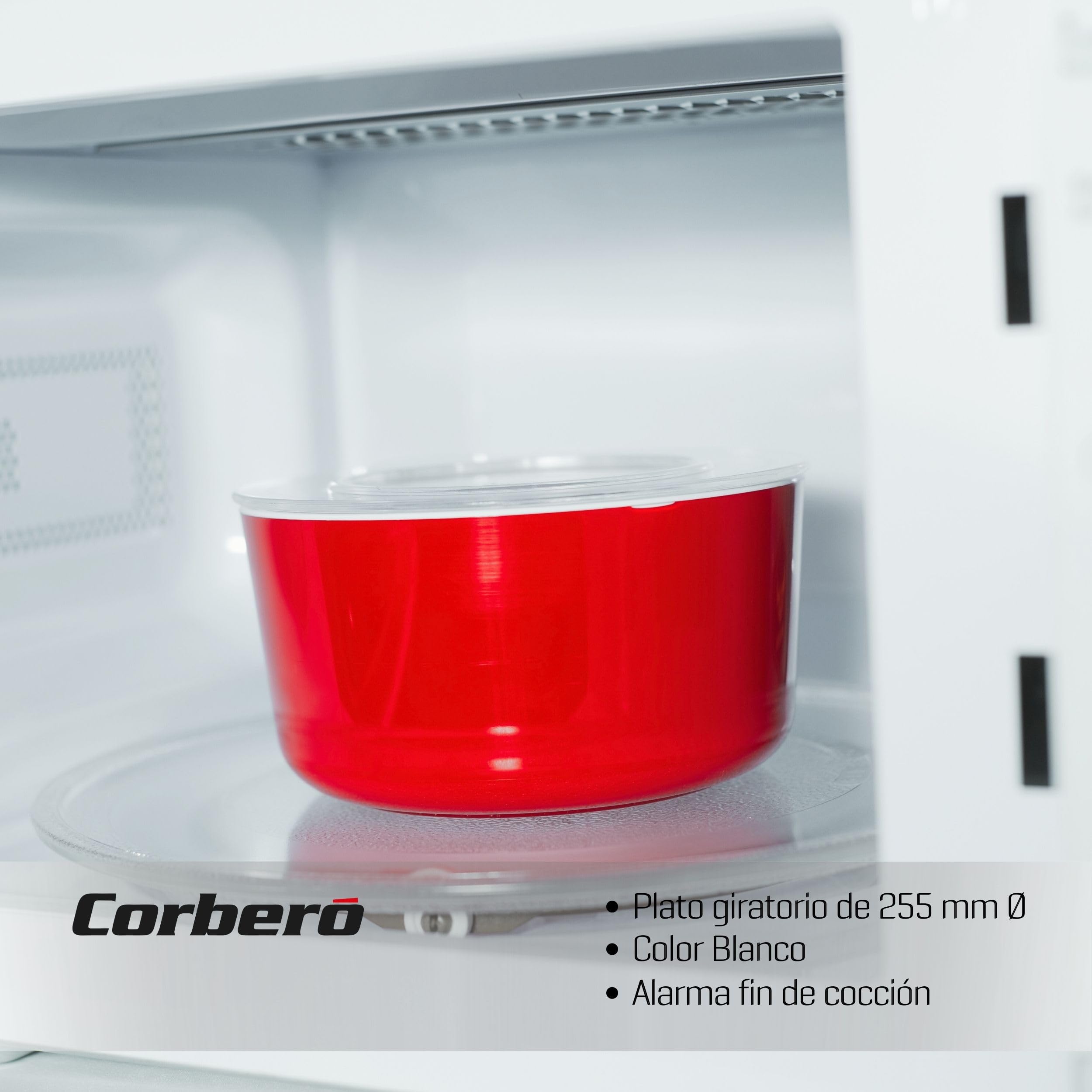 Corberó CMICM5020GW Microondas con Grill 20L 700W Blanco