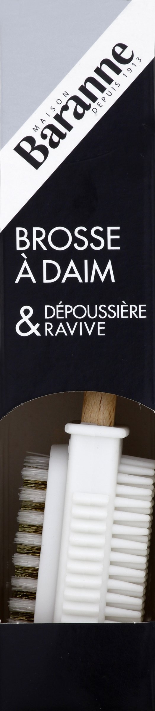 Baranne - Brosse Daim & Nubuck | Dépoussière & Ravive | Entretien Chaussures & Accessoires