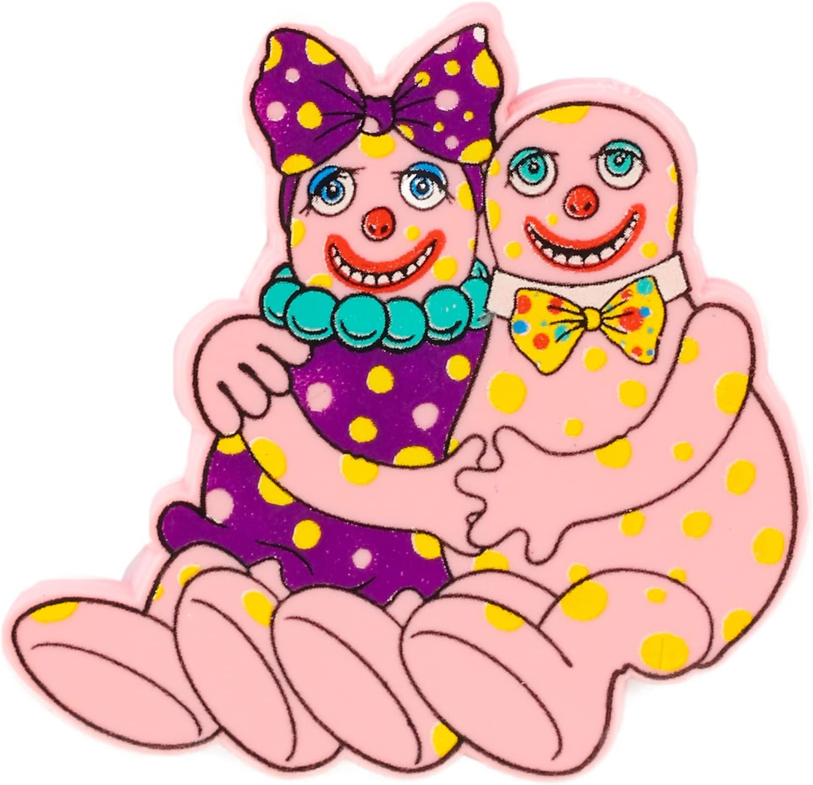 Mr Blobby Pin Brooch- Cuddling Blobby's