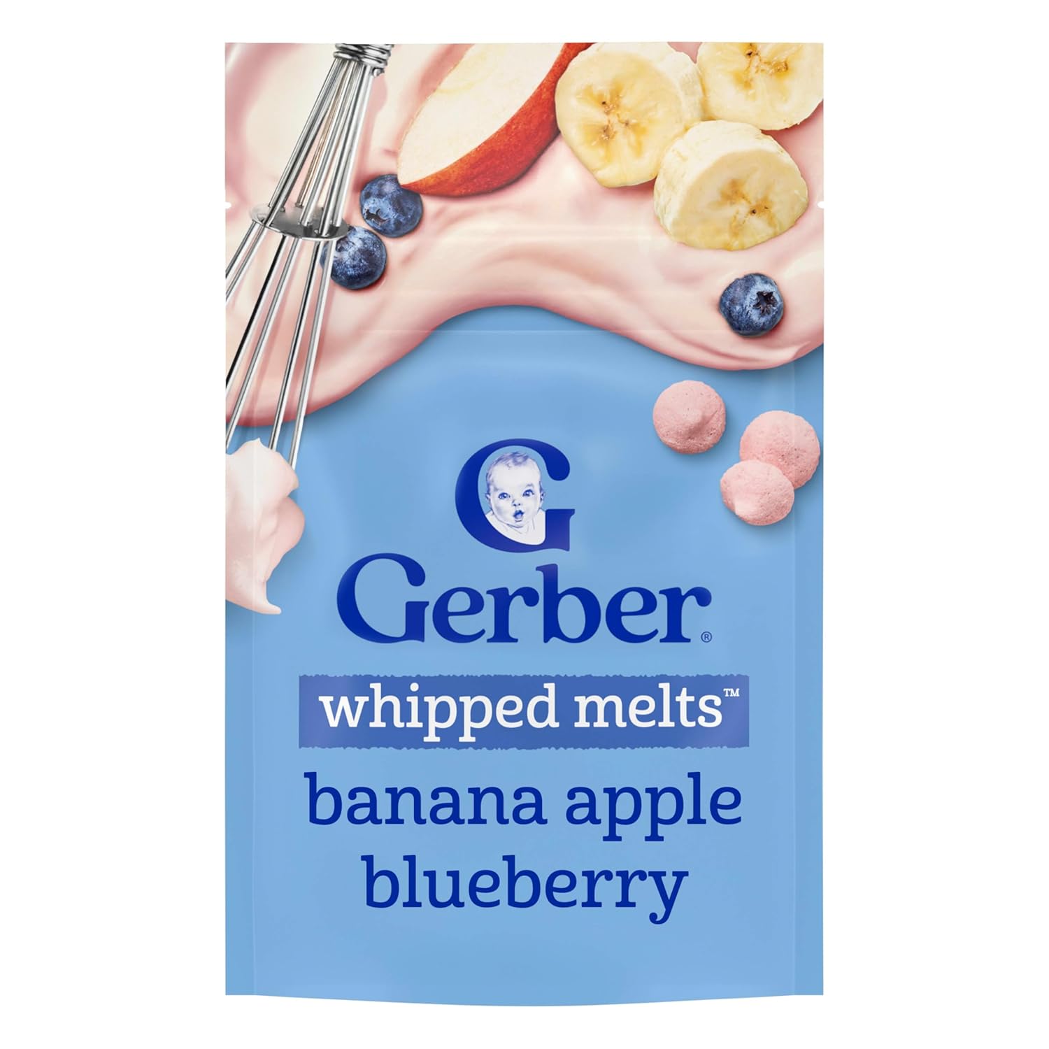 Gerber Natural for Baby Whipped Melts - Banana Apple Blueberry, 7Count