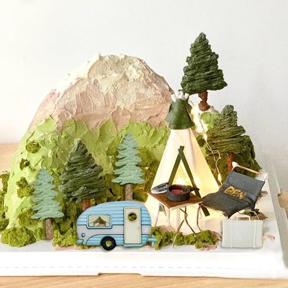 Travel Silicone Mold Camping Tent Fondant Molds