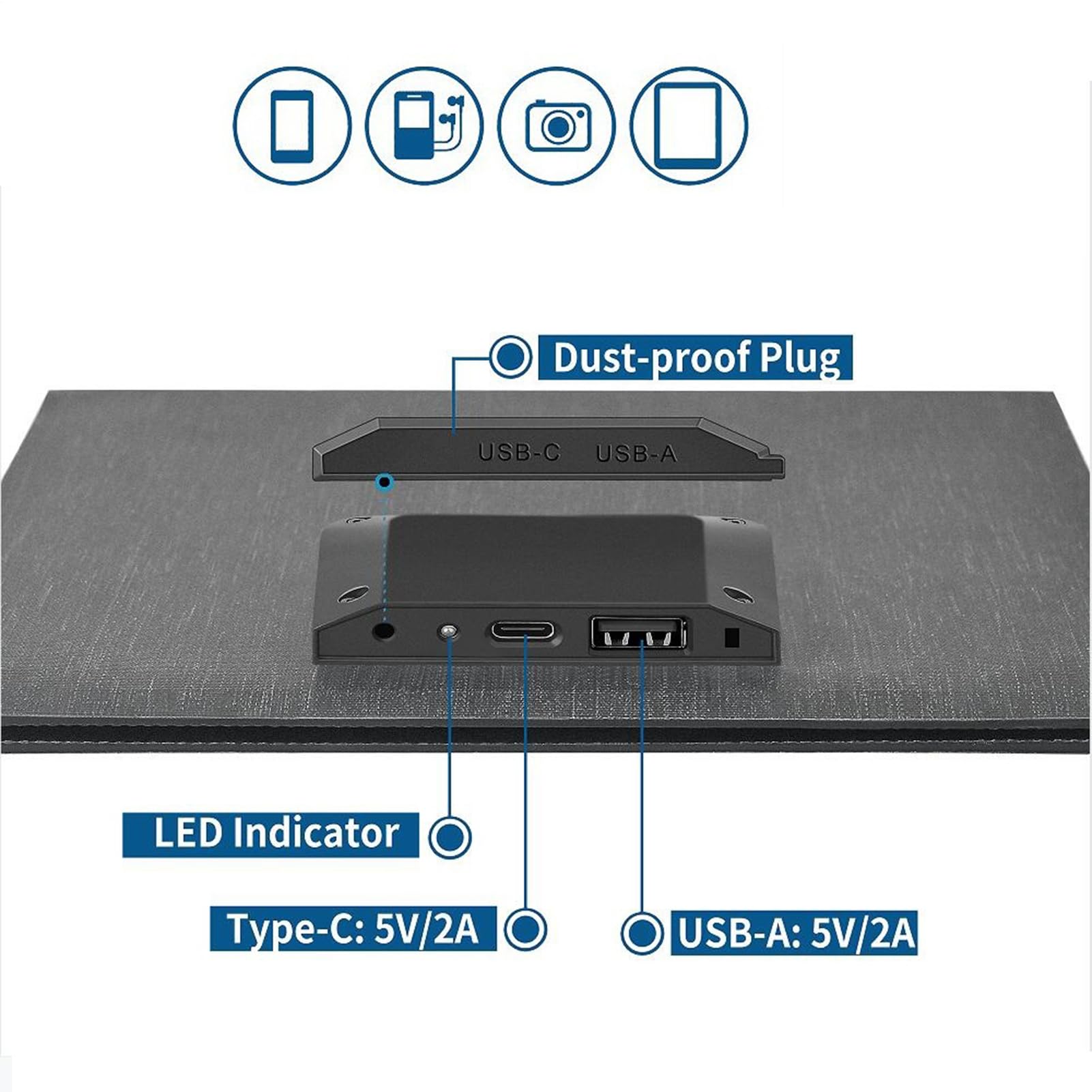 Chargeur Solaire 30W Portable Pliable Recharge Rapide