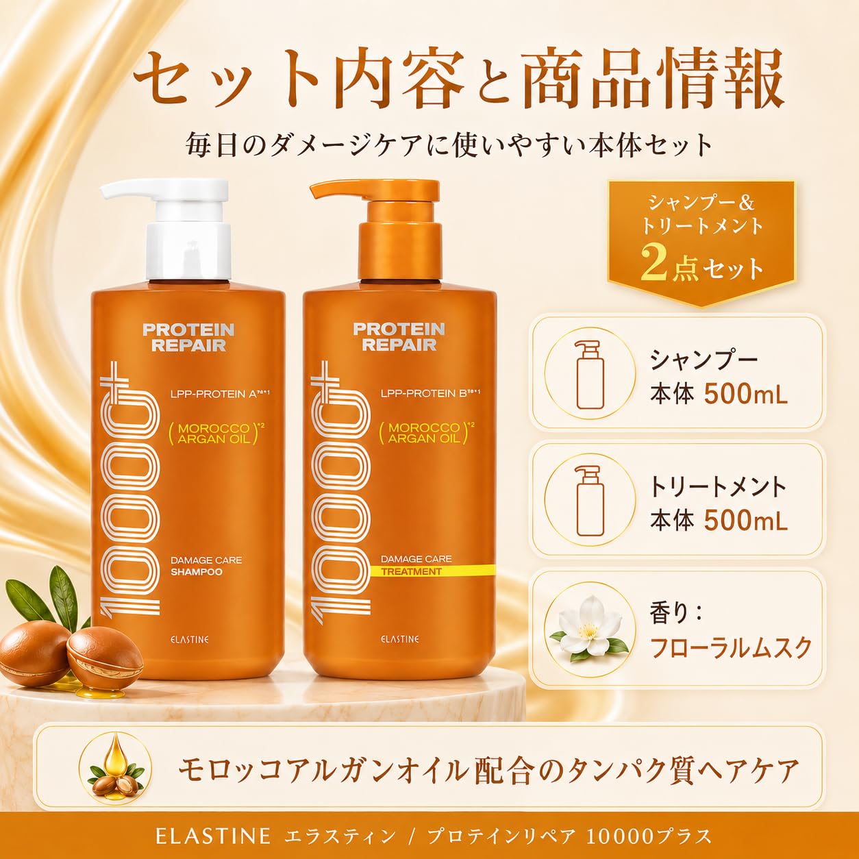 Amazon | 【セット品】エラスティン プロテインリペア10000プラス