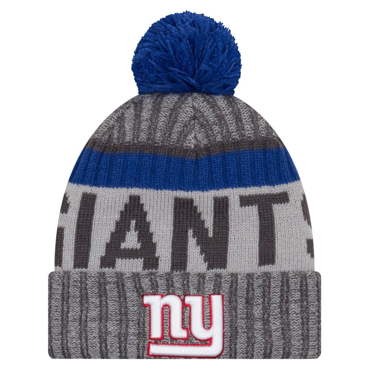 New Era NFL Sideline 2017 Bobble Beanie - New York Giants Multicoloured