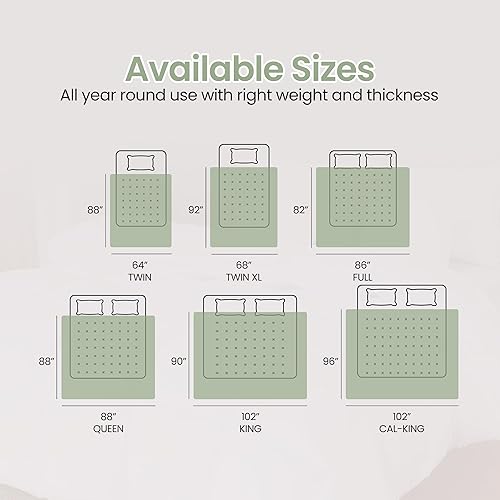 Miniatura 50 de Utopia Bedding - Edredón acolchado con presillas en las esquinas, costuras en caja, relleno alternativo, tamaño individual (beige)