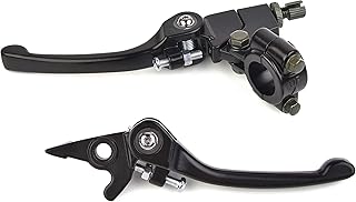 Black Folding Aluminum Clutch Brake Lever Replacement for 7/8 inch Handlebar 110cc 125cc 140cc TTR 125cc SSR Xmotos 125 Pit Dirt Bike Motorcycle