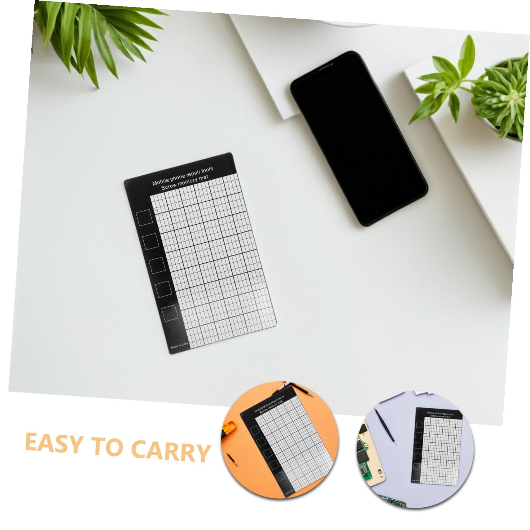 Toddmomy 20 Pezzi Tappetino Magnetico per Viti Flessibile e Resistente Organizer per Riparazioni Elettroniche e Smontaggio Laptop Rc e Smartphone Memoria Posizione Viti