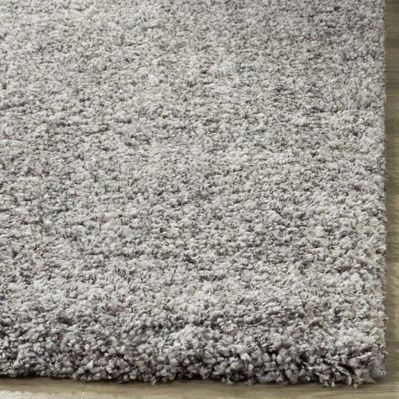 Image of Carpet for Living Room 5X7 FEET Modern Soft Shaggy Carpet Thick, Fluffy & 2 inch Pile Shag Rug for Your Kids Room, Bedroom & Livingroom (Silvery Grey A)