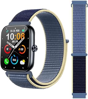 Bands for MFVLP D16 Smart Watch 1.83 inch | Nylon Sport Wristband,Fast-Drying and Sweat-Wicking Replacement Smartwatch Strap,Adjustable Wristband